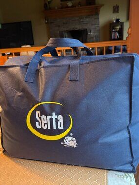 Serta Perfectsleeper White Goose Feather & Down Fiber Comforter 90" x 90" New